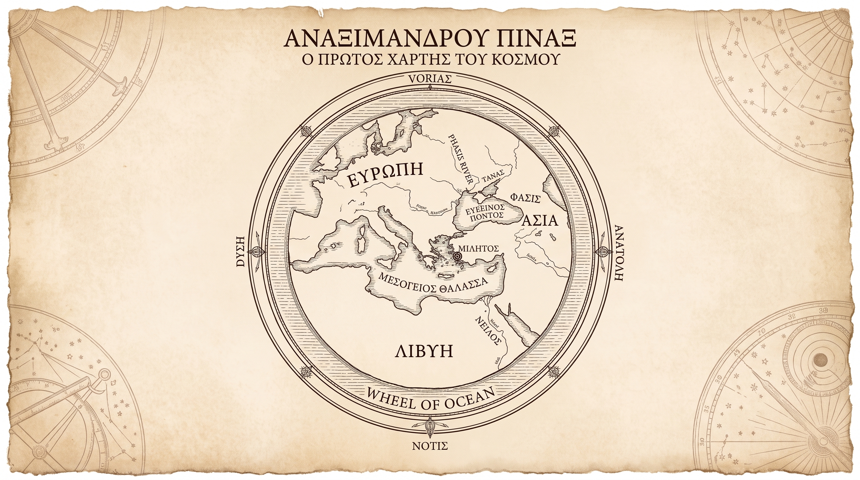 Anaksimandros Dünya Haritası